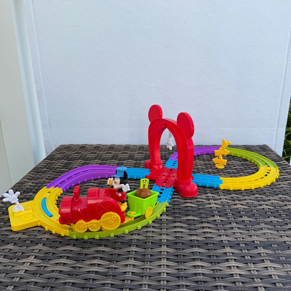 Disney Mickey Mouse Musical Express Motorized Train Set Just Play Tested Works